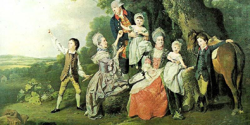 ZOFFANY  Johann the bradshaw family, c. china oil painting image